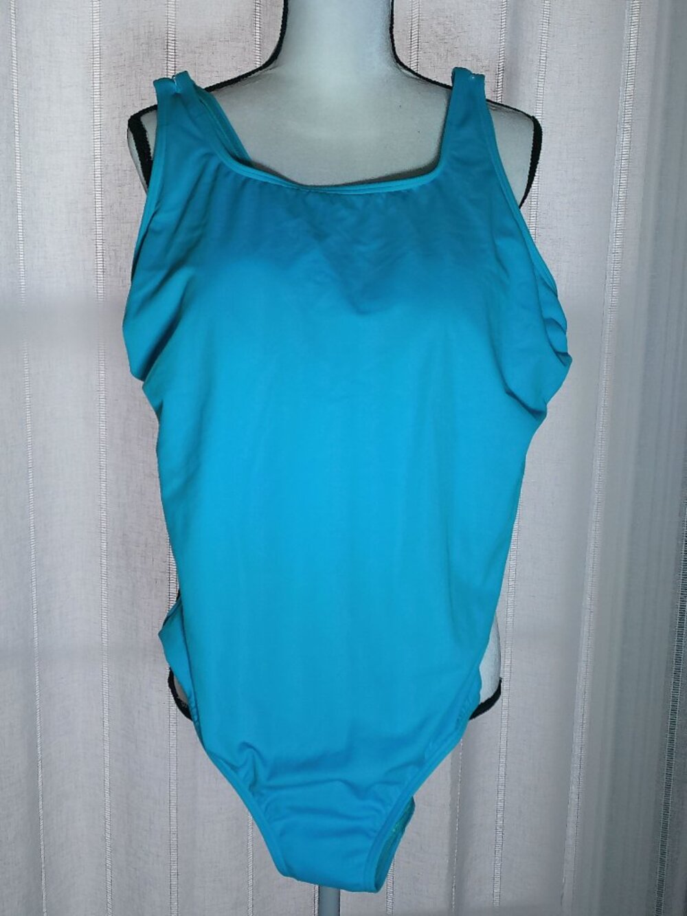 LANDS' END SwimSuit One Piece Medium Blue NWT 16W